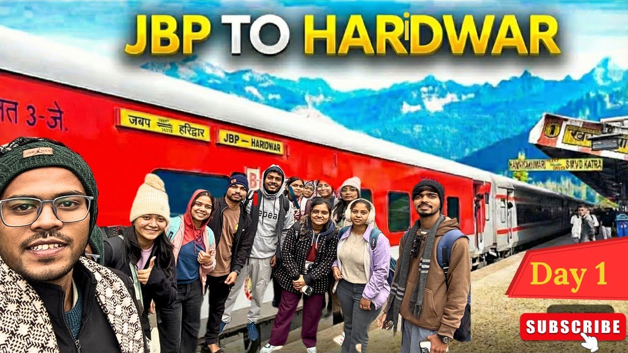 Train Journey from jbp to Haridwar 2026  | Trip to Haridwar & Rishikesh | #haridwar #traintravel 