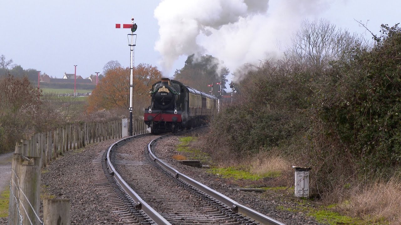 Gloucestershire & Warwickshire Steam Railway GWSR Santa Express featuring 6880 'Betton Grange'
