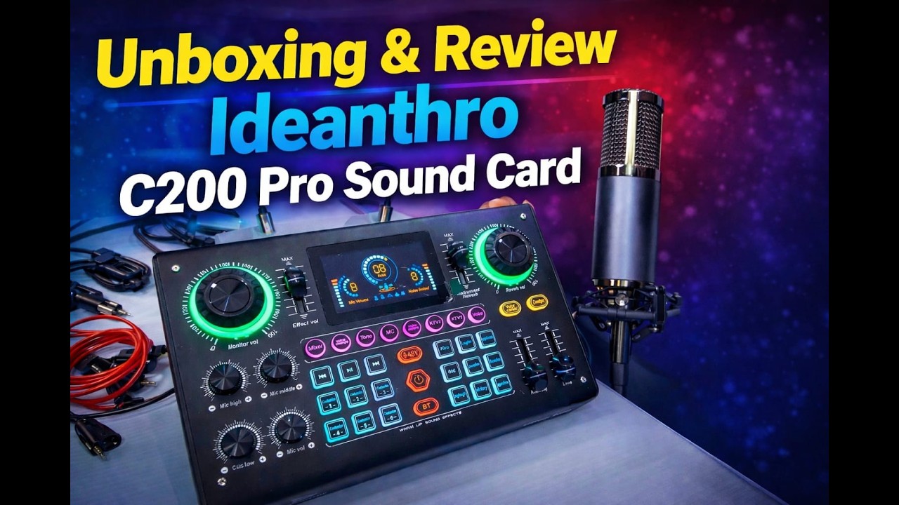 Unboxing & Review of Ideanthro C200 Pro Sound Card