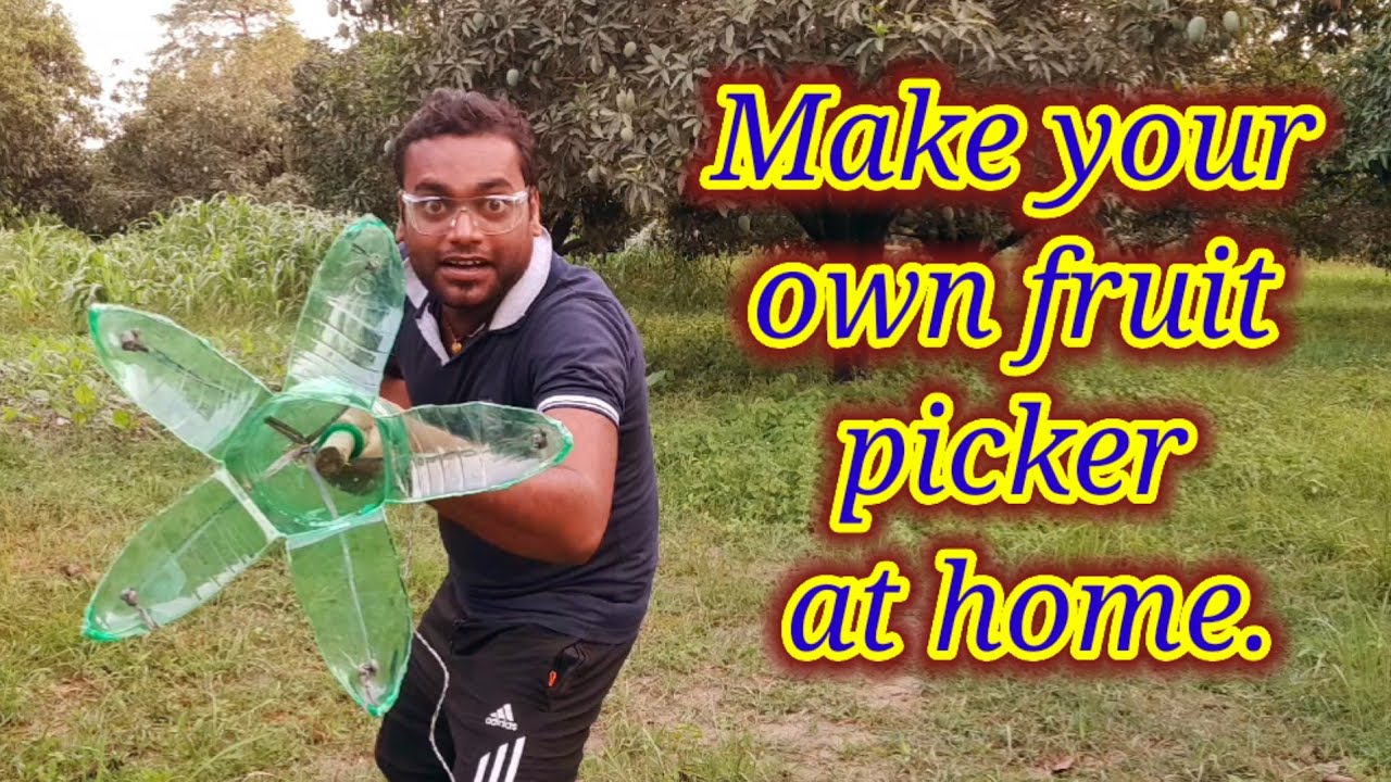 How to make fruit picker easily in home?🔥😎      #handmade #diy