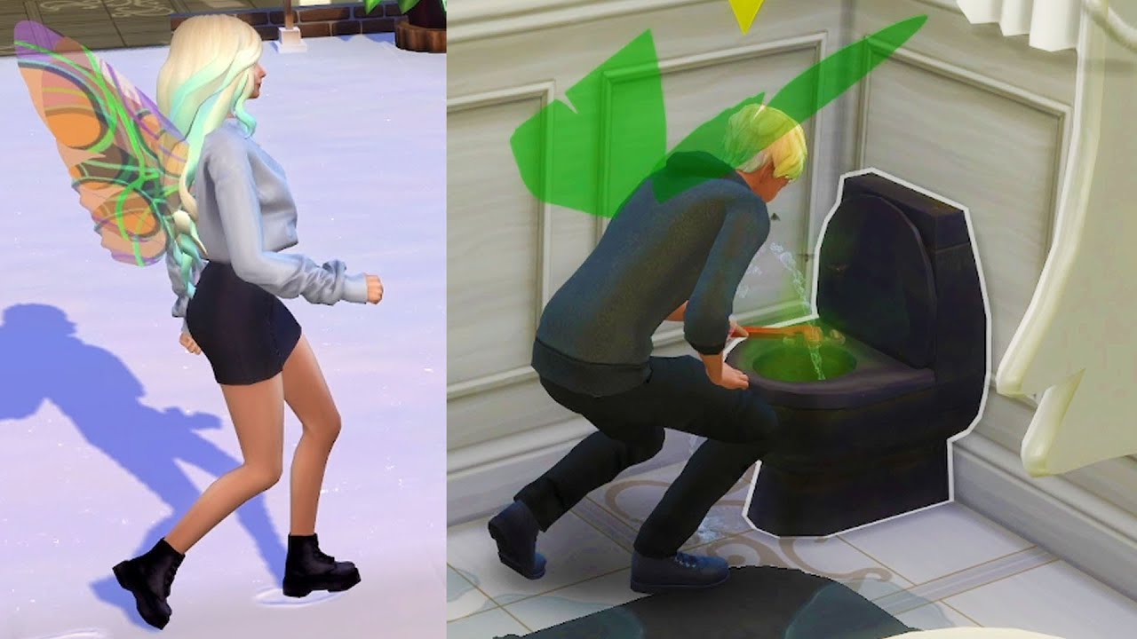 Неприятности в доме. SIMS 4. Фэнтезийная семейка фей. Часть 97.