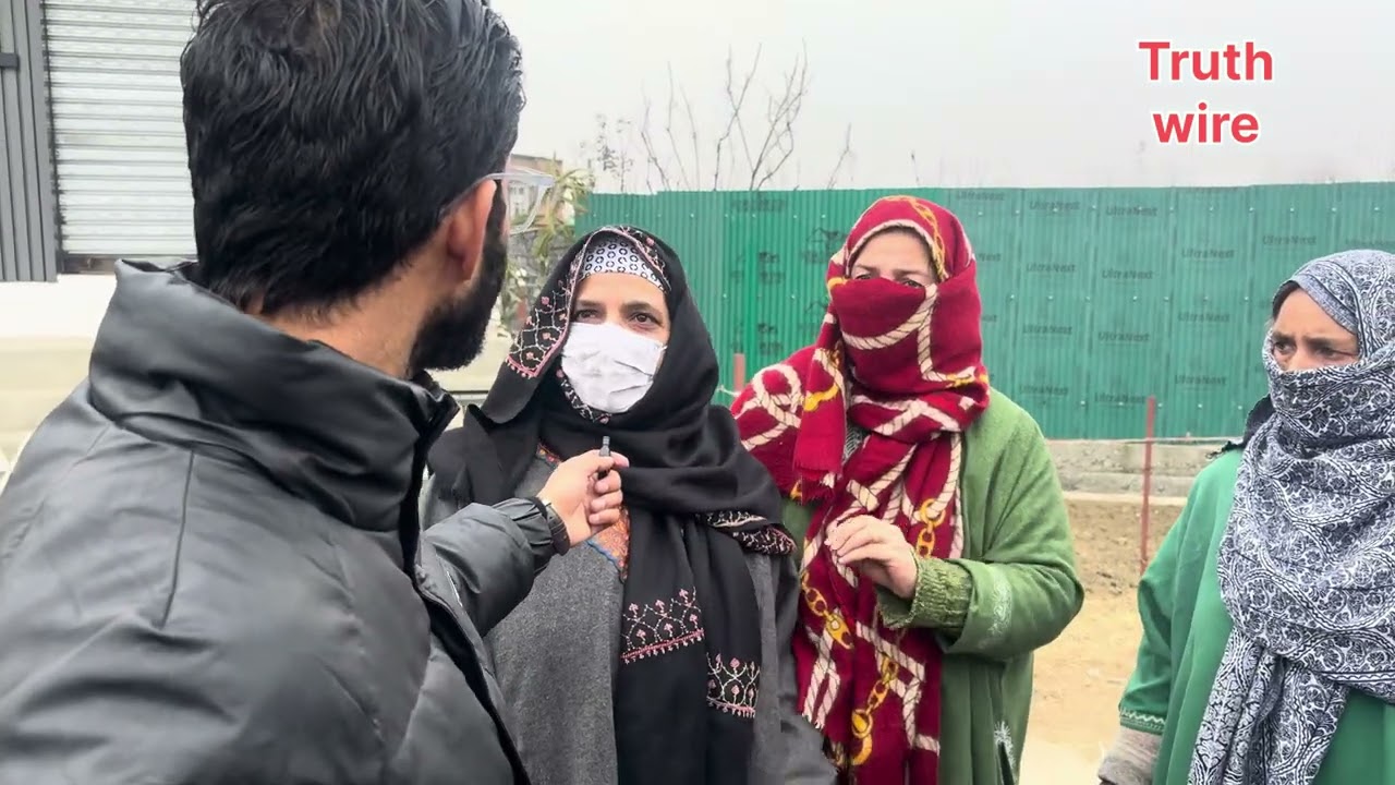 Protest against removal of digital meters in gopalpora gird colony