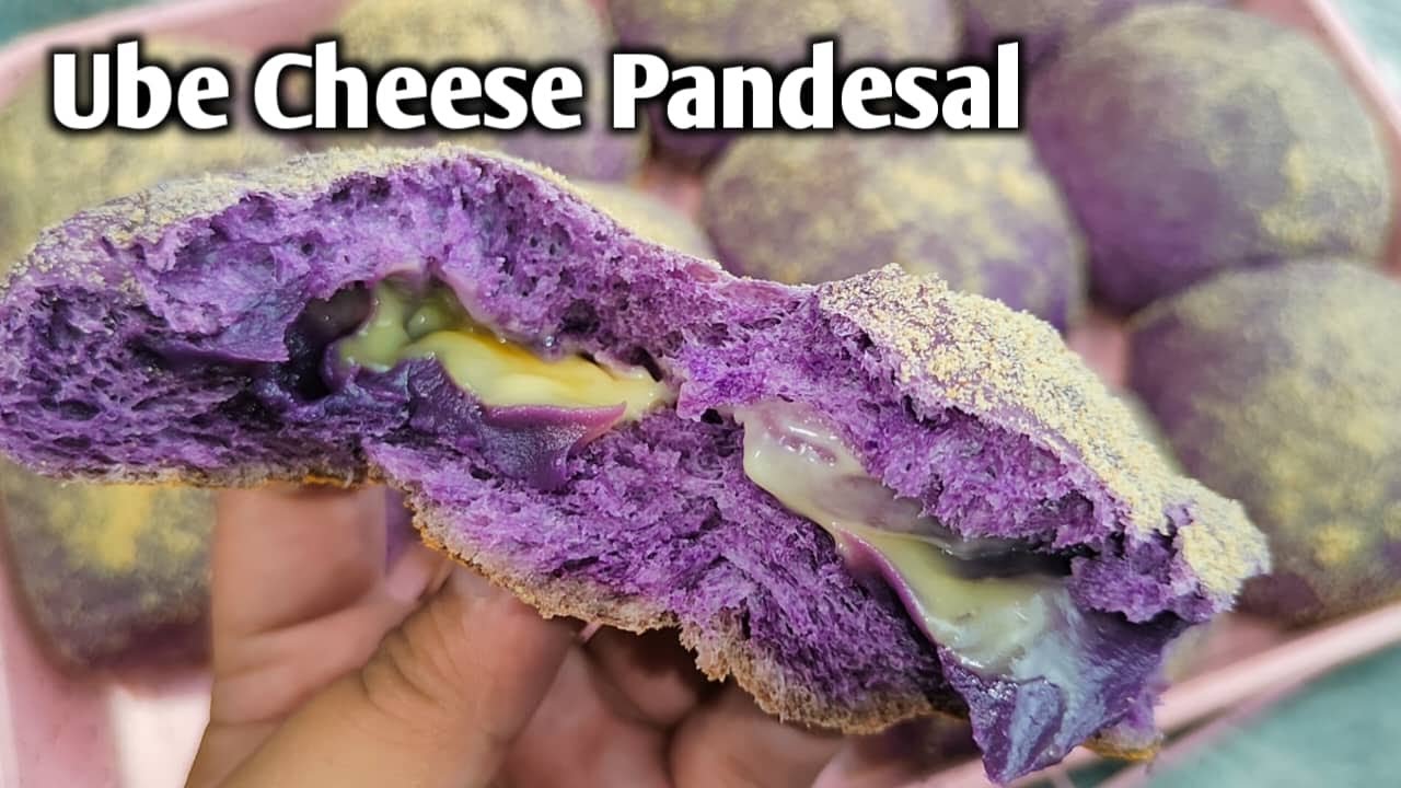 Ube Cheese Pandesal step by step tutorial baking how to make soft yummy