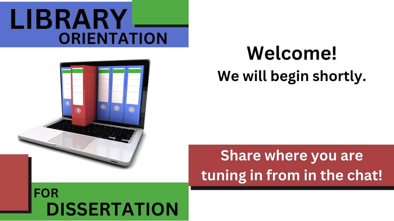 Library Orientation for Dissertation Students (Spring 2025 Recording)