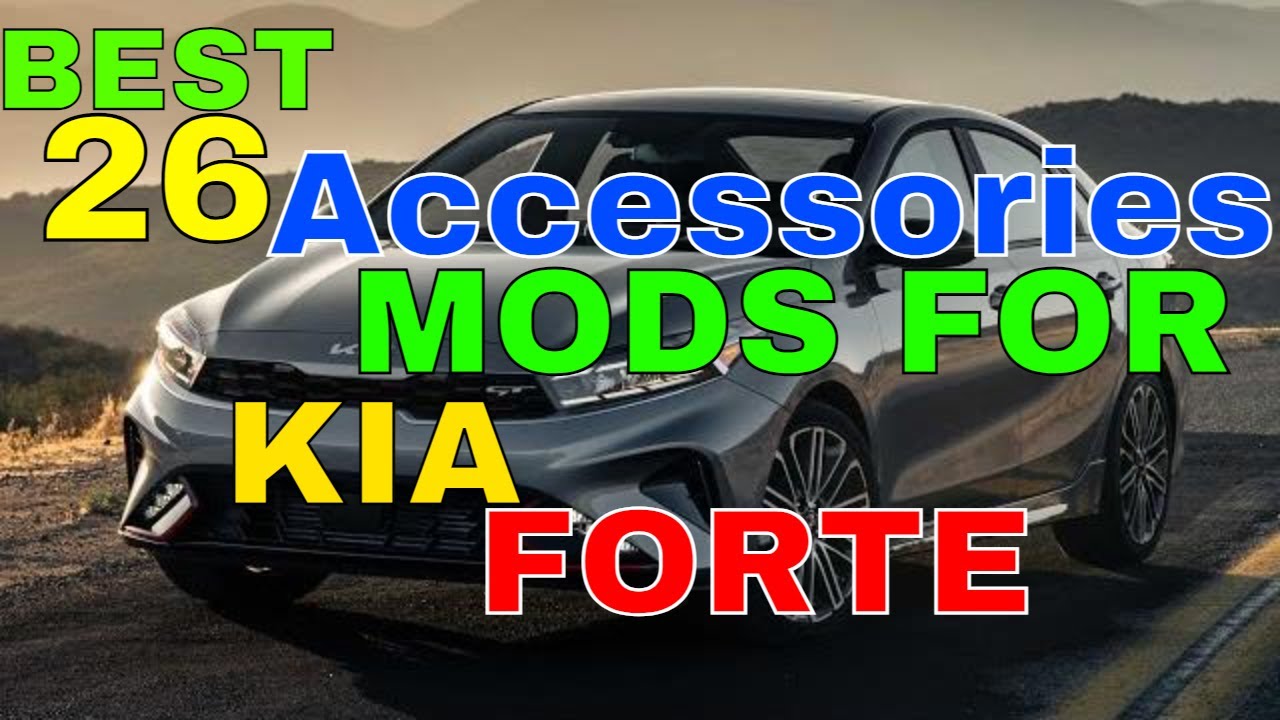 26 Best Accessories MODS You May Like To Have In Your KIA FORTE For Interior Exterior Boot Liners