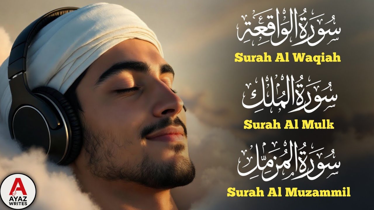 Surah Waqiah, Surah Mulk & Surah Muzammil | Powerful Night Recitation for Protection, Rizq & Peace