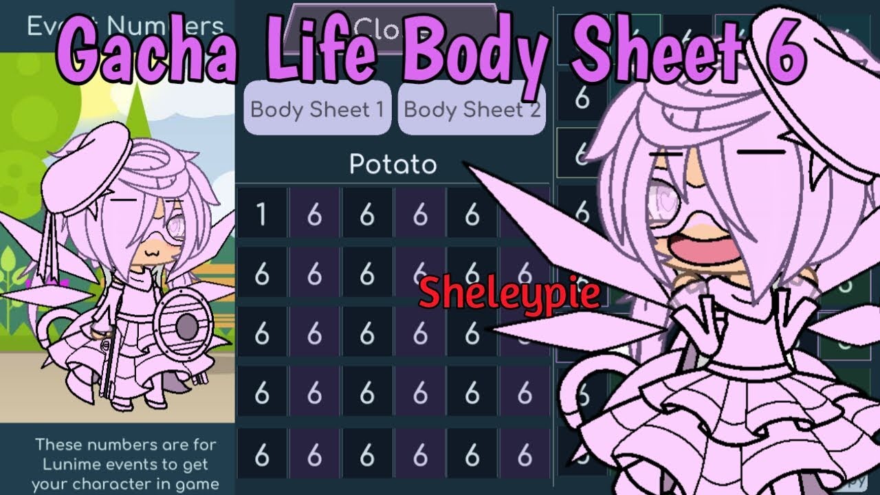 Gacha Life Body Sheet 6 + Shout Out!