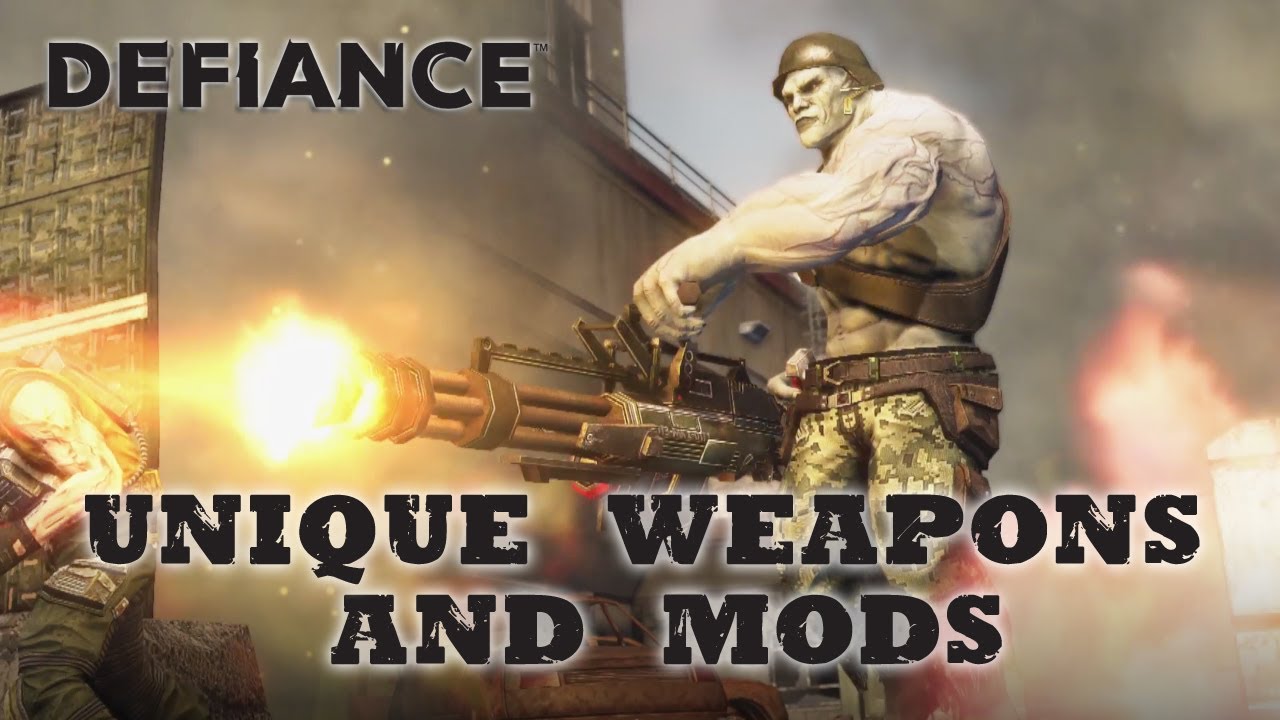 Defiance - PS3 / X360 / PC - Unique Weapons and Modifications