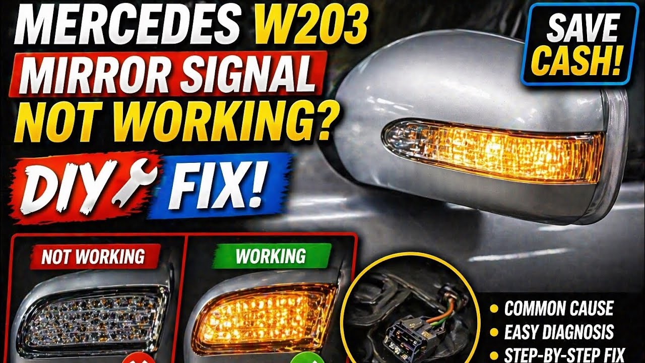 Mercedes w203 c class 2005 не работает зеркало указателя поворота
