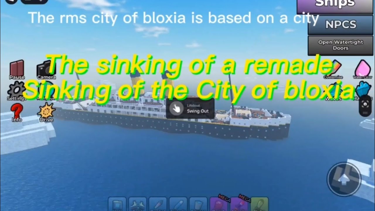 The sinking of the city of bloxia