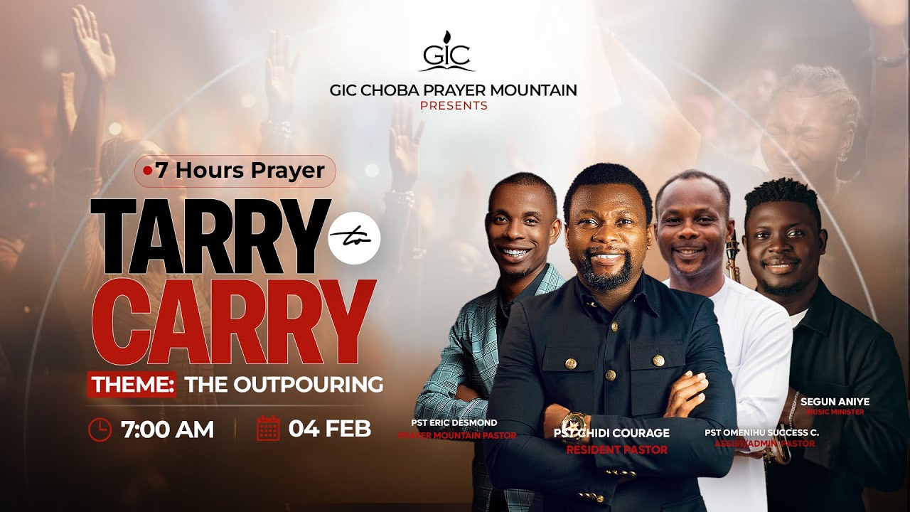TARRY TO CARRY (The Outpouring)