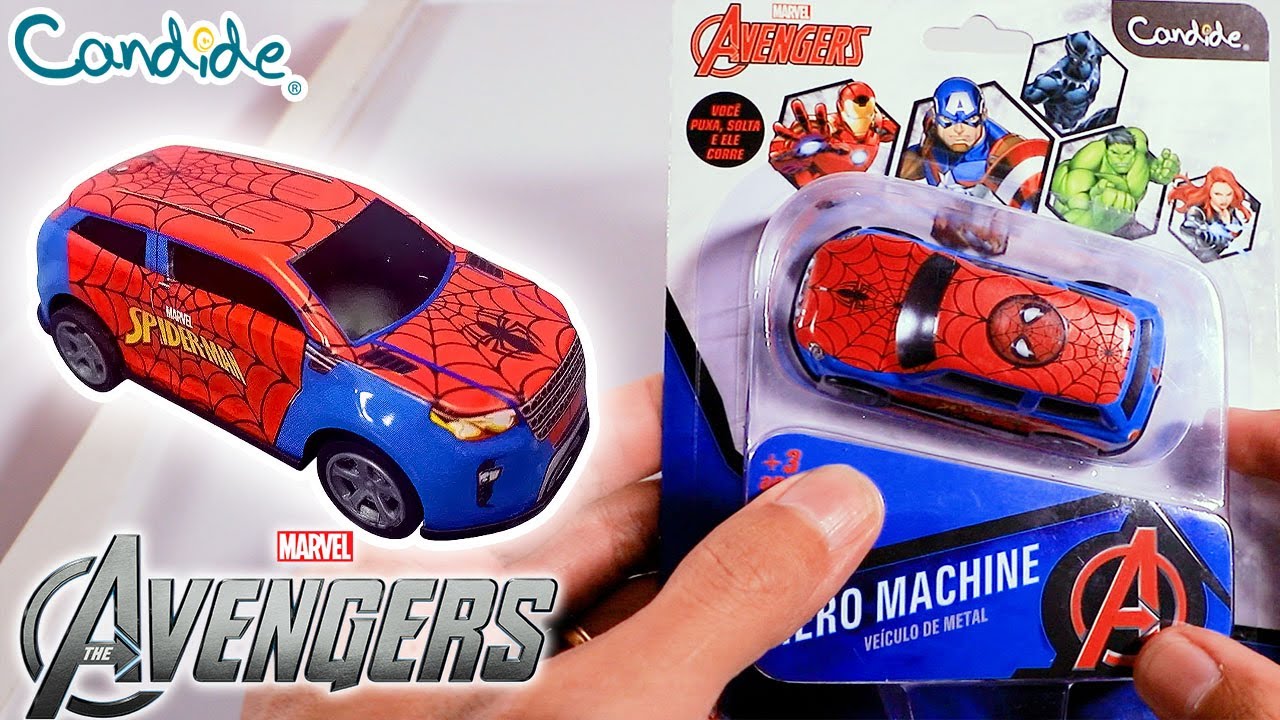 MINIATURA HERO MACHINE CANDIDE VALE A PENA? | COLEÇÃO AVENGERS  Spiderman ASMR