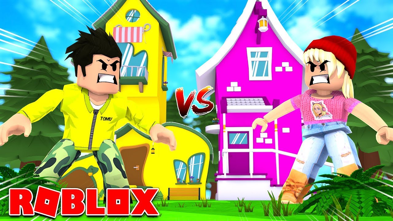 VEM BYGGER FINAST HUS I BLOXBURG? POJKVÄN VS FLICKVÄN I ROBLOX