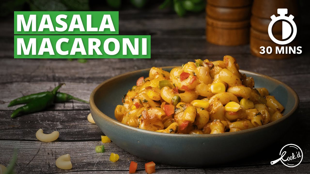 Masala Macaroni Recipe | Indianised Pasta | Vegetarian Recipe | Snack Recipe | Cookd