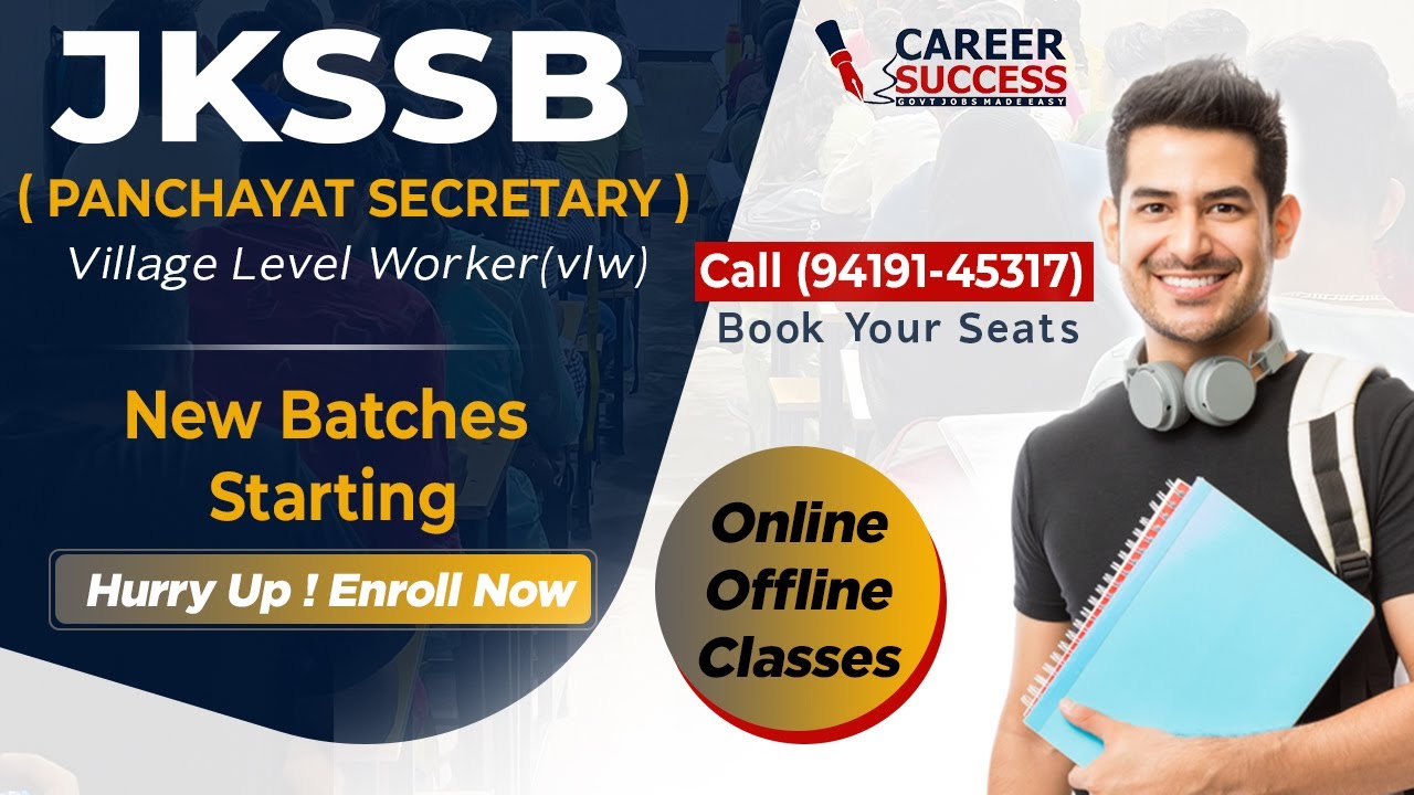 JKSSB VLW Coaching in Jammu, JKSSB Village Level Worker | JKSSB Panchayat Secretary Classes in Jammu