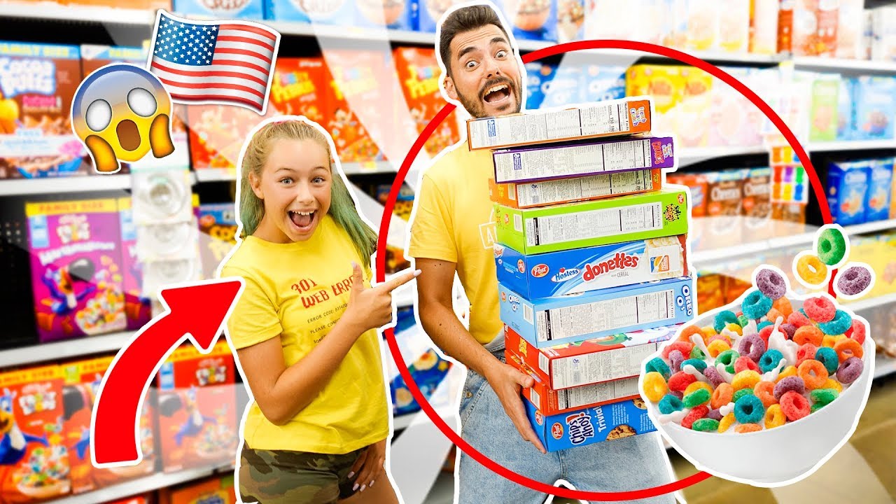 🍩PROBANDO los CEREALES más RAROS de ESTADOS UNIDOS 🇺🇸DULCES AMERICANOS | DADn'KIDS