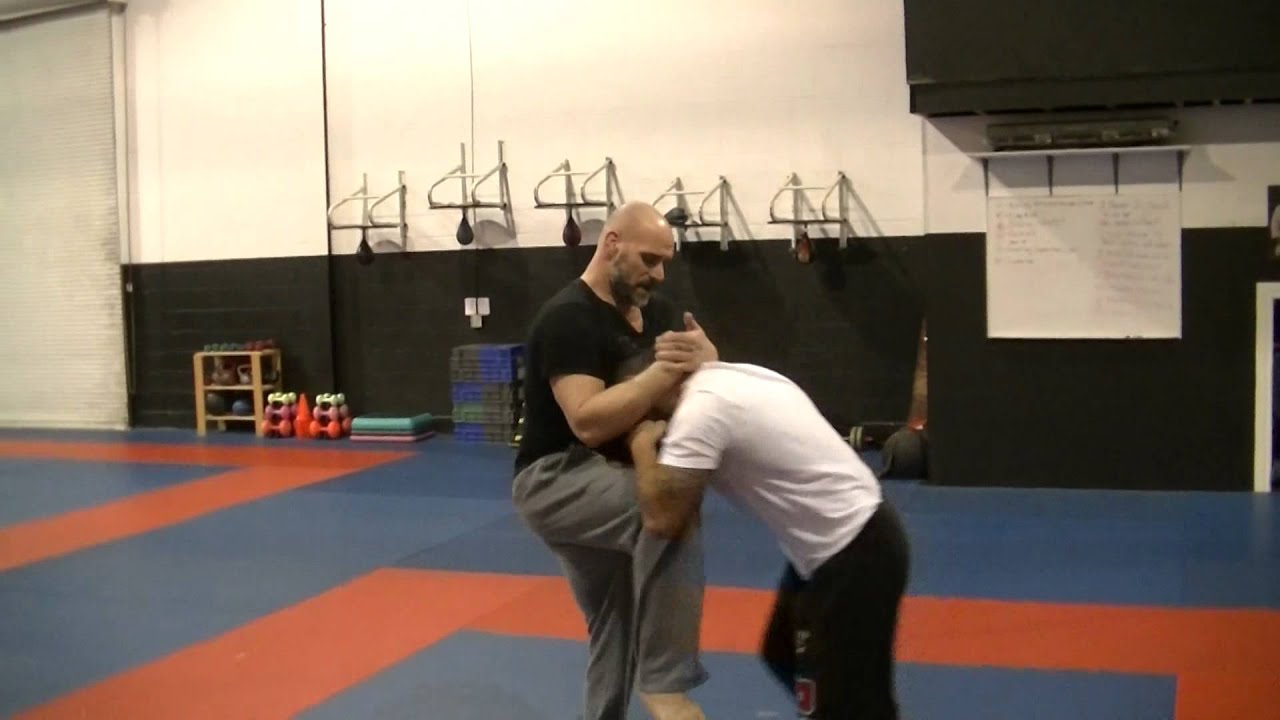 Muay Thai Clinch to Arm Cradle Take Down