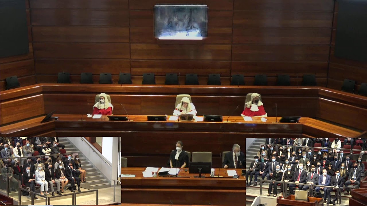Admission Ceremony for New Lawyers - Friday 26 August - 9:00 AM