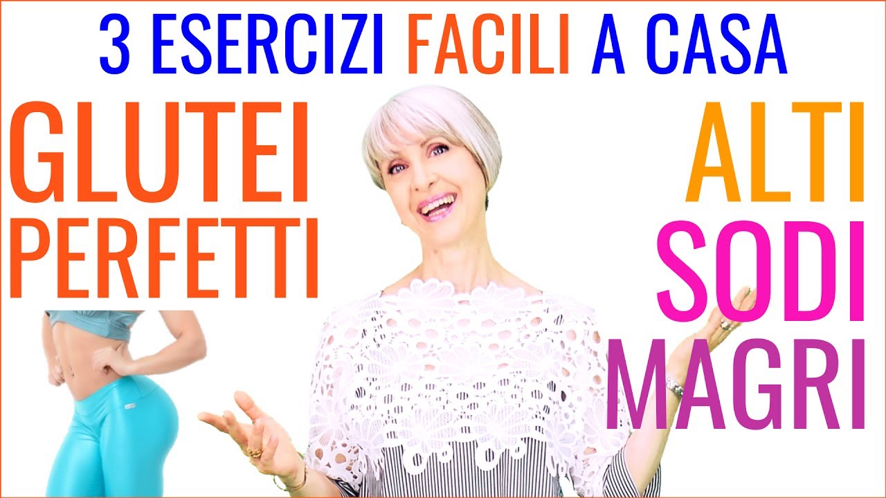 3 FACILI ESERCIZI per GLUTEI PERFETTI SODI e ALTI! come DIMAGRIRE il SEDERE in 8 MINUTI a CASA