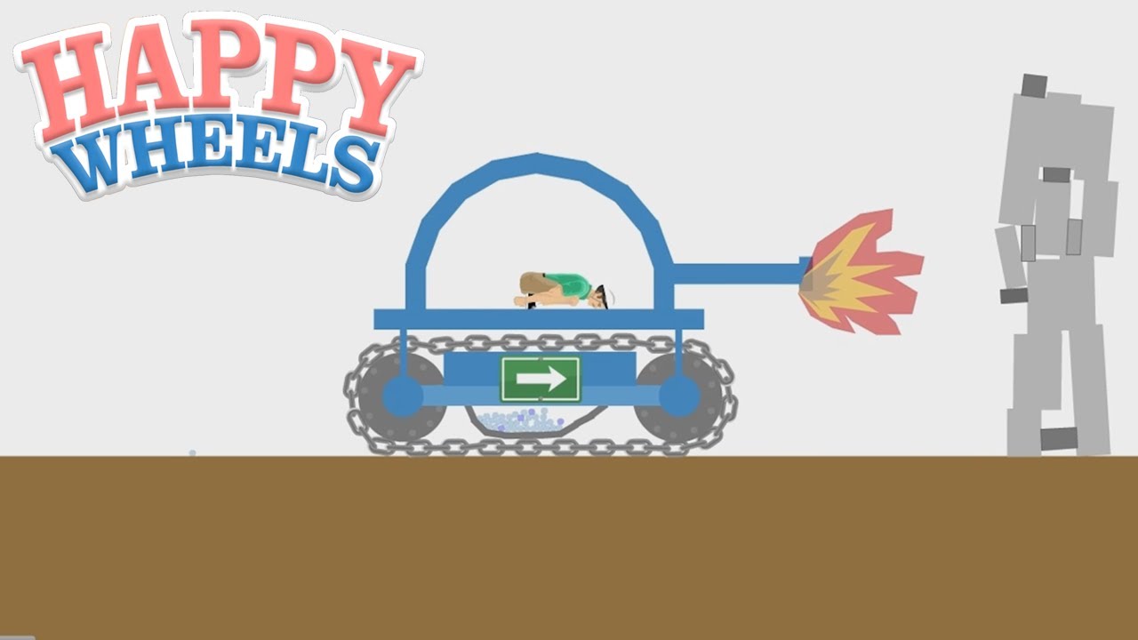 Happy Wheels - Tank and Zombie Infection