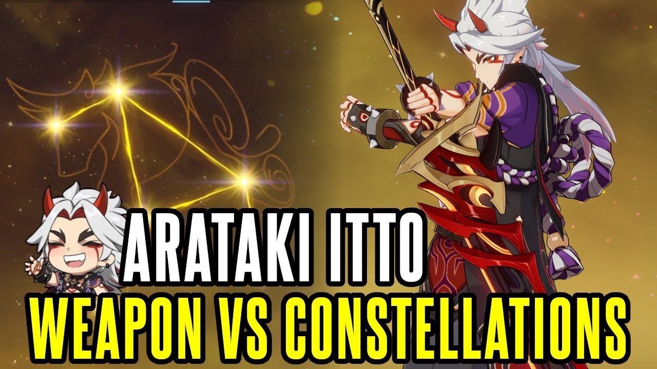 SHOULD YOU GET ITTO Constellations OR His Signature WEAPON? | Cons vs Stonethresher - Genshin Impact