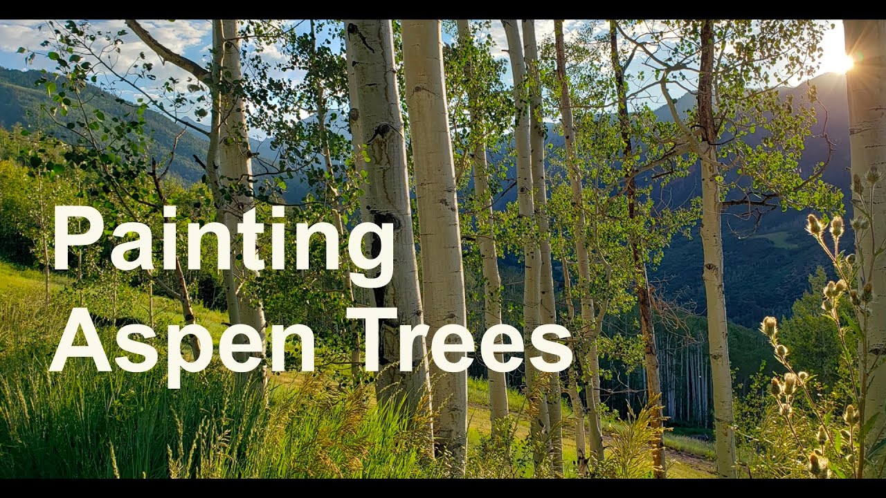 Painting Aspen Trees - oil painting tutorial demonstration