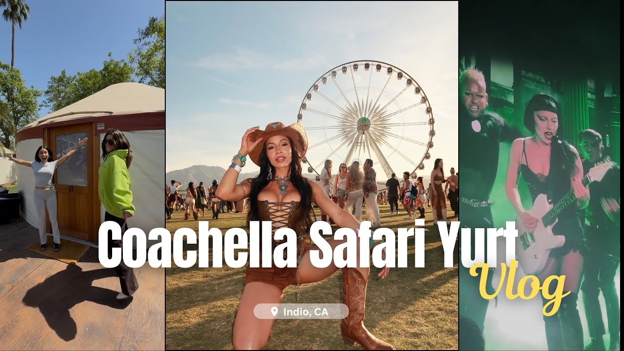 Staying at Coachella’s $40K Safari Yurt 🙌🏽