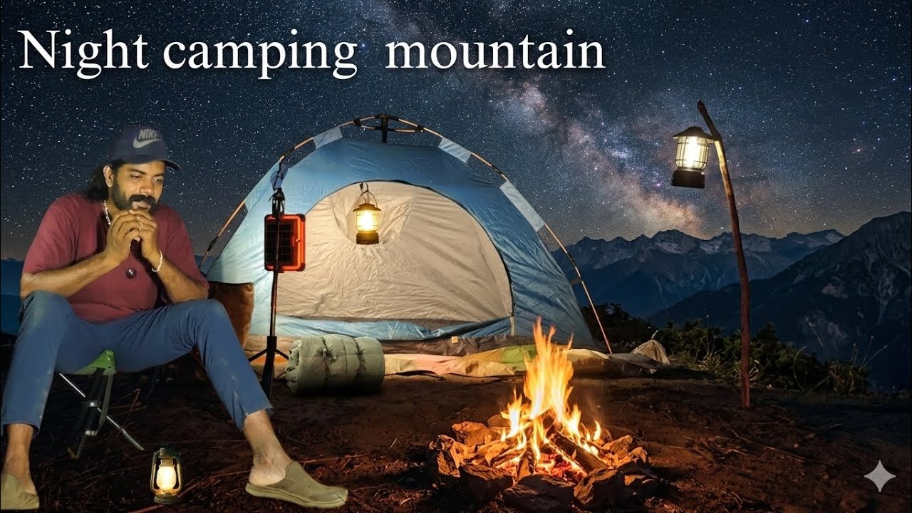 മലമുകളിൽ ഒരു രാത്രി night camping 