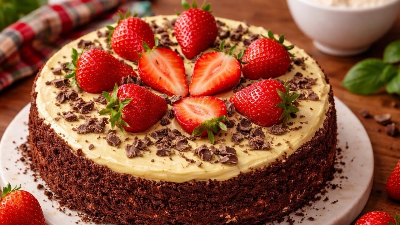 The Best Strawberry Cake Ever 🍓 Soft & Delicious