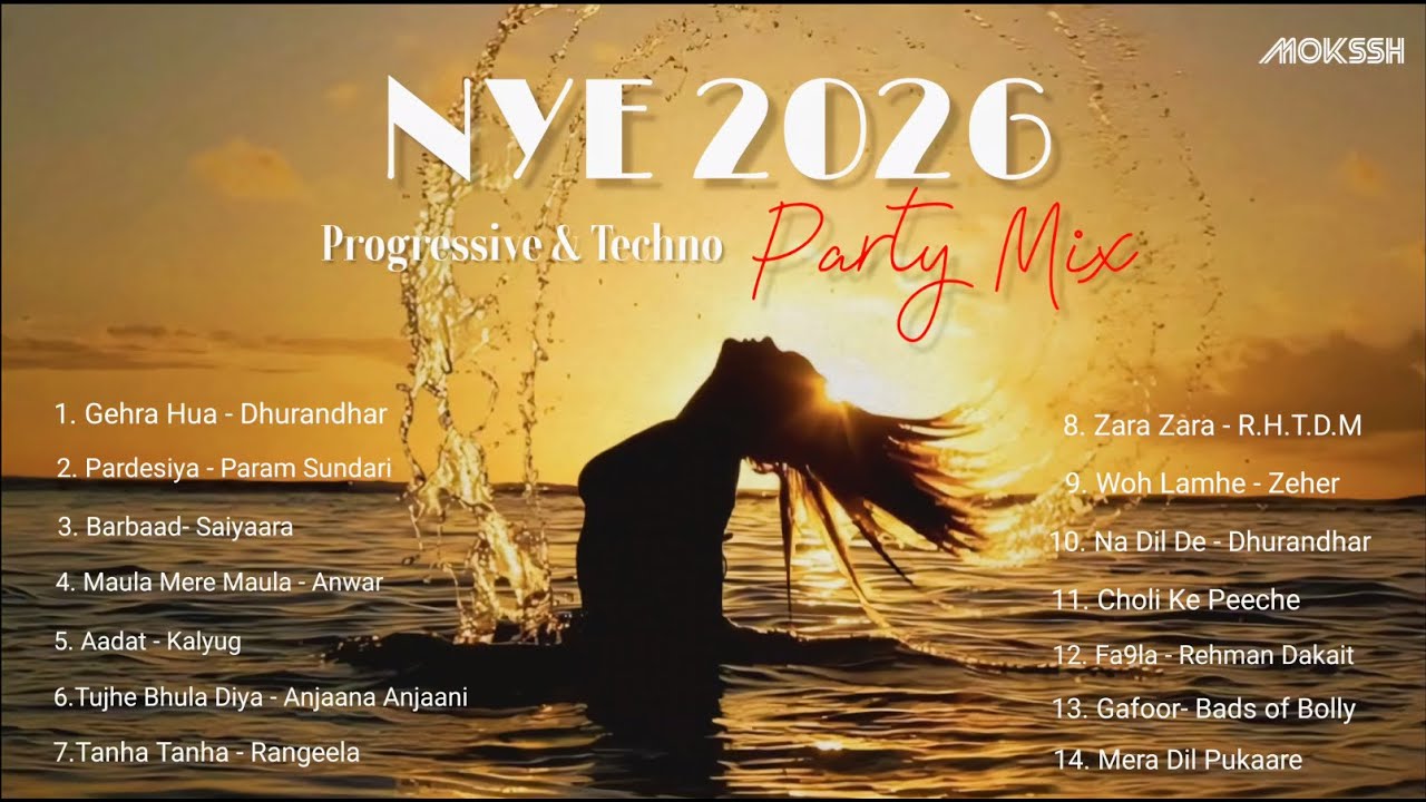 DJ Mokssh - NYE 2026 Progressive & Techno Party Mix | Non Stop Bollywood Songs