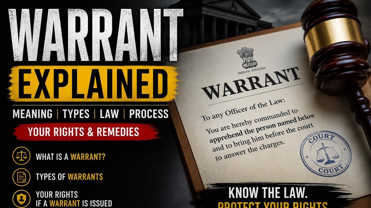 Warrant Issued Against You? Types, Issues & Legal Remedies Explained | Full Guide