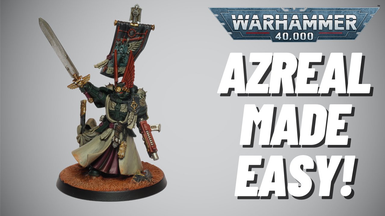 How to paint Azreal for Dark Angels from the Wrath of the Soul King box! Suitable for beginners!