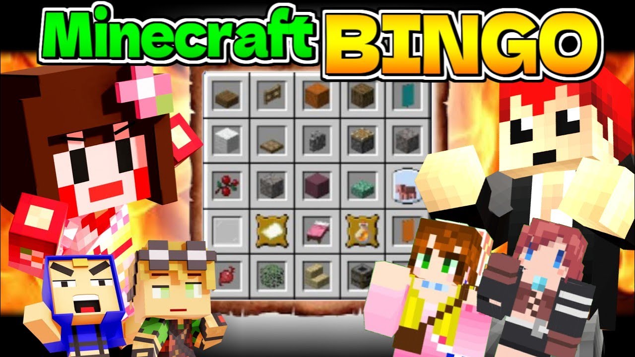 【マイクラ】あかがみんVSあしあとん!!　マイクラBINGO対決!!