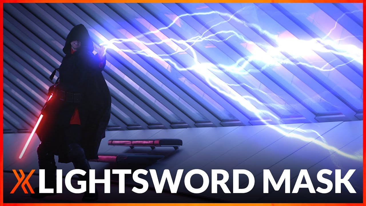 How to mask out lightswords behind actors