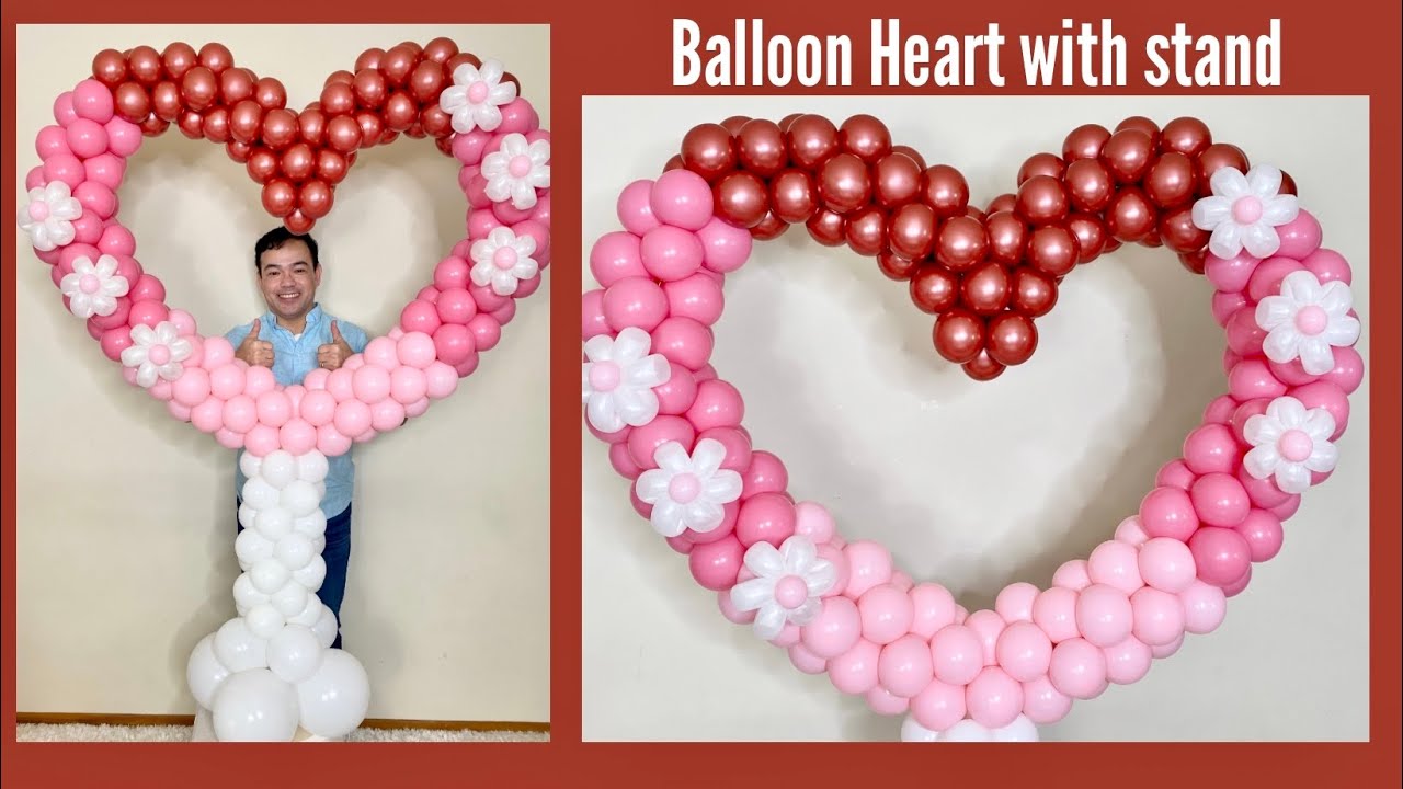 Balloon Heart with Stand/Balloon Column (Balloon ideas)