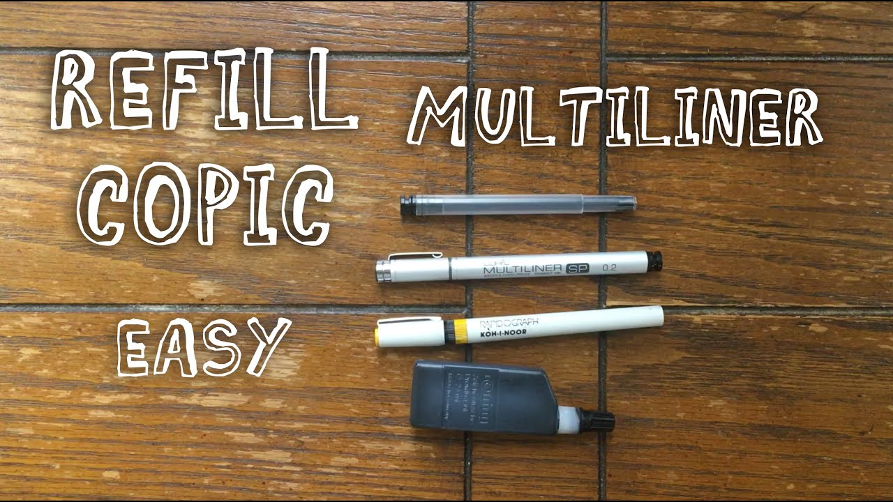 How to refill Copic Multiliner SP pens
