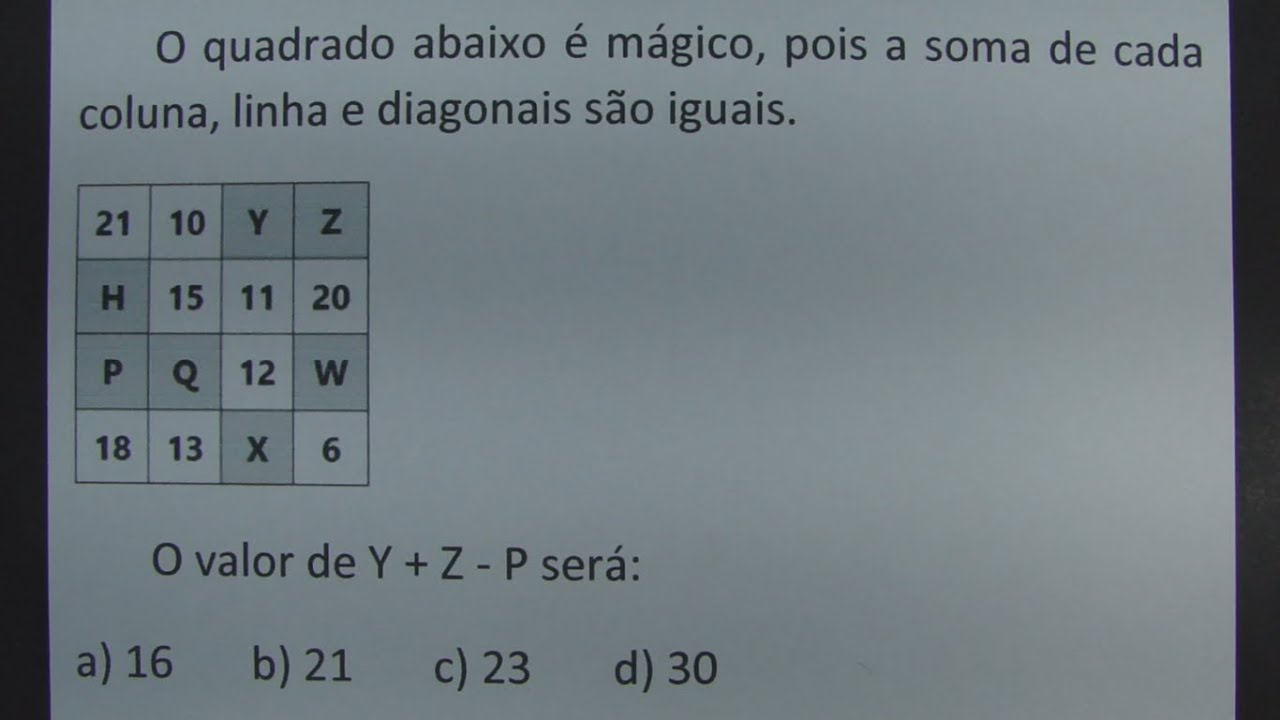 O QUE É QUADRADO MÁGICO?!?!