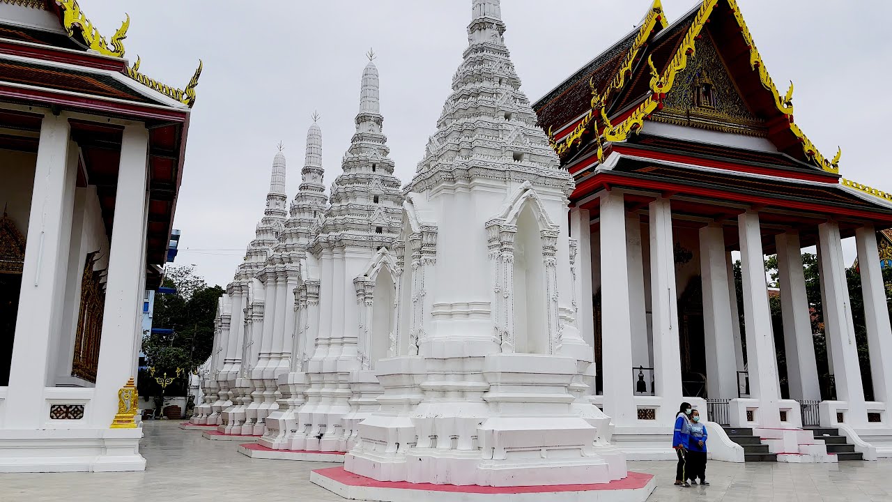 [4K] Bangkok Sunday Walk From Wat Maha Temple To Chao Mae Saksit Shrine, Chinatown Adjacent Locale