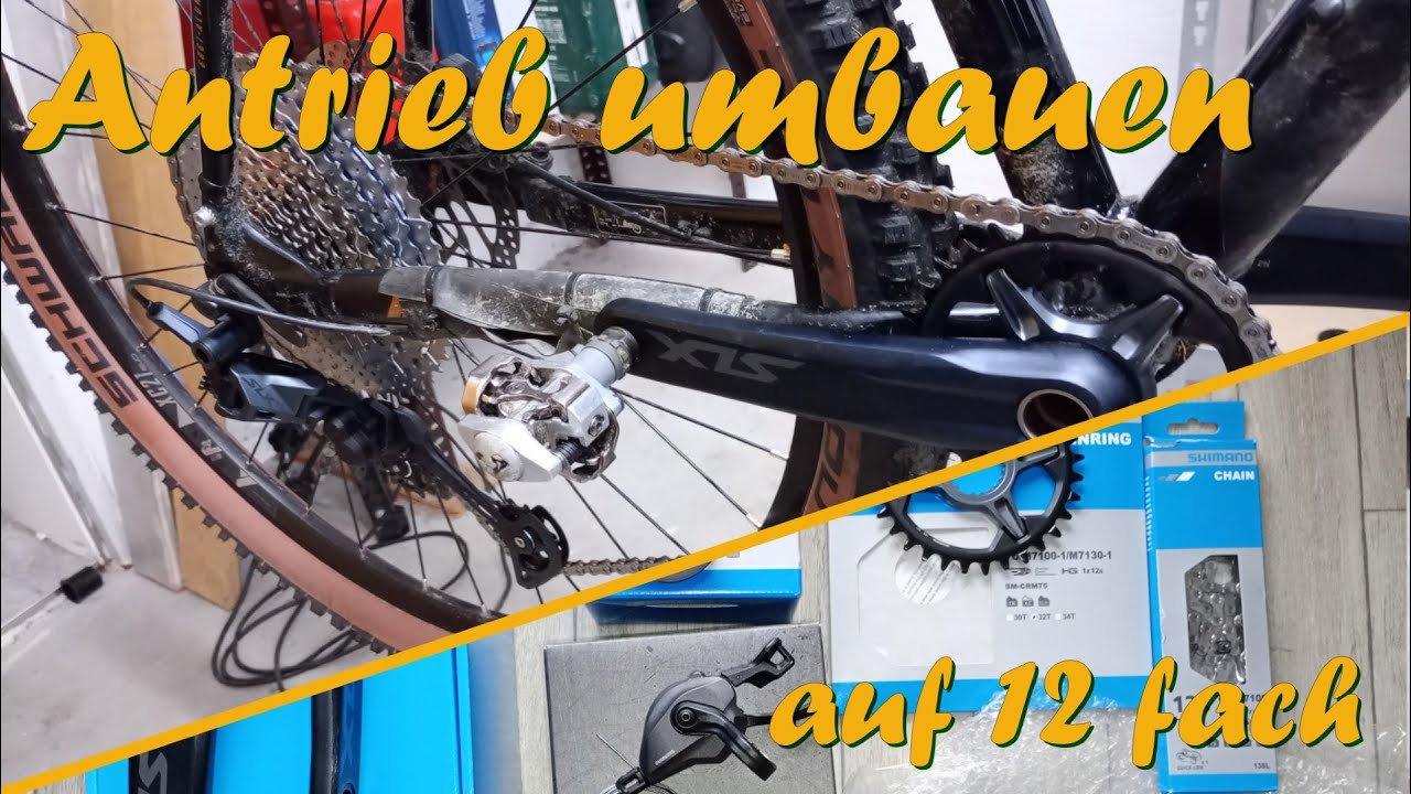 Mountainbike Schaltung auf 1x12 umbauen. / Shimano SLX XT - Dokumentation Umbau und Gewichtstuning