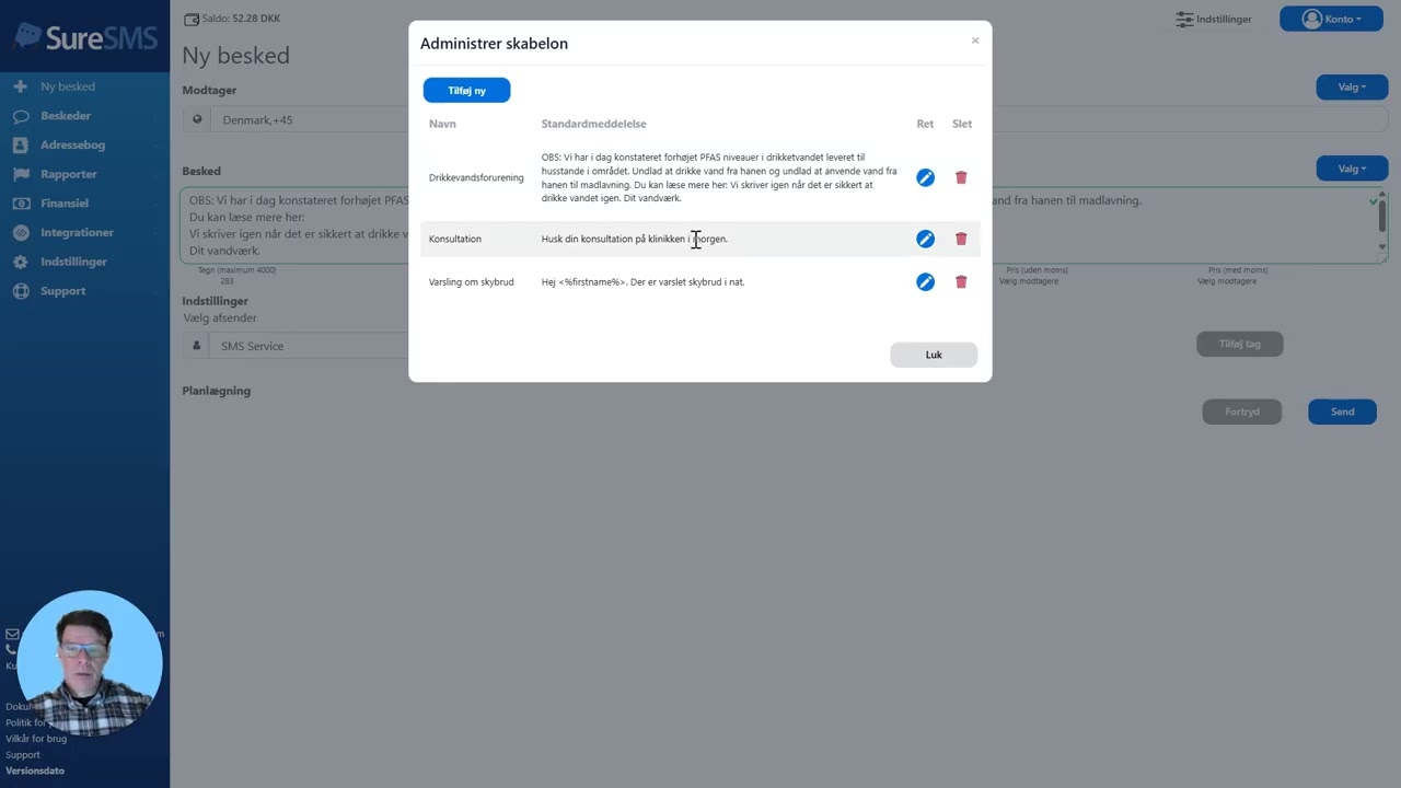 Nuovo messaggio – Modelli