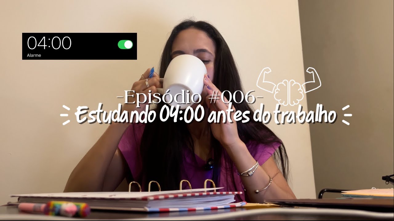 STUDY VLOG 4a.m | estudos antes de trabalhar