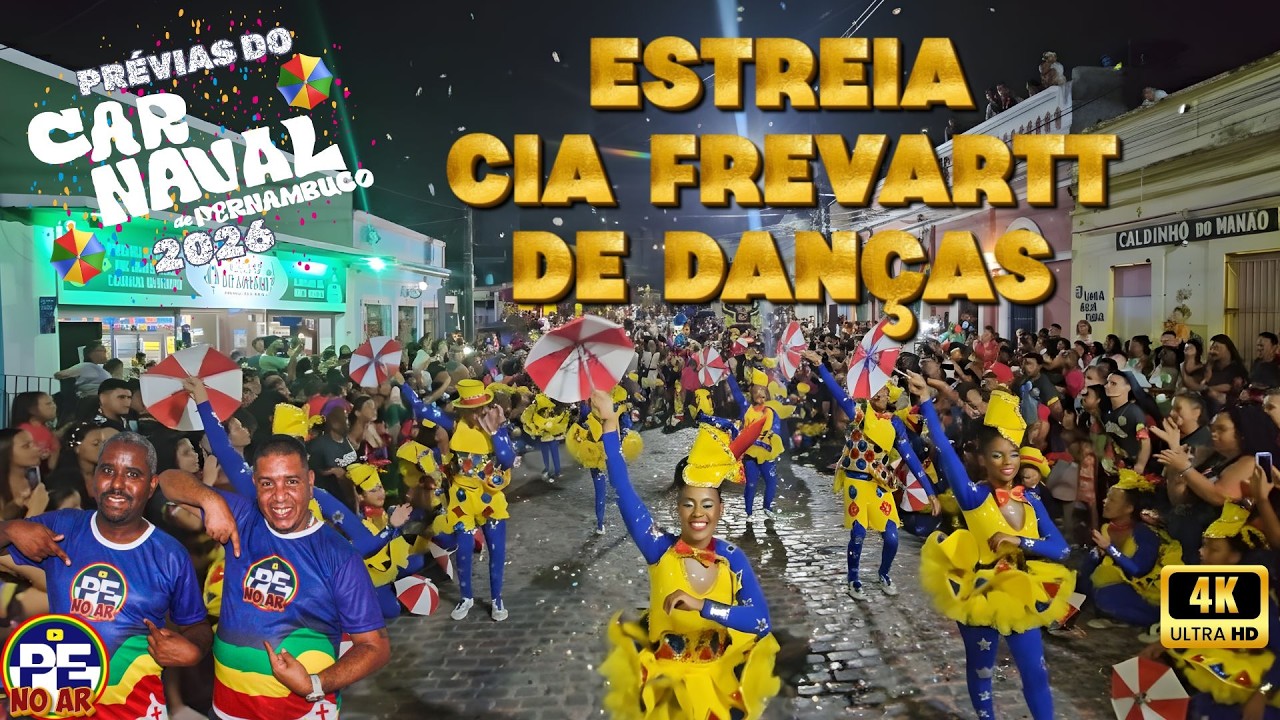 [PRÉVIAS 2026] FREVO NO PÉ E FIGURINO NOVO! A ESTRÉIA DA CIA FREVARTT NO AMPARO 05/02/2026