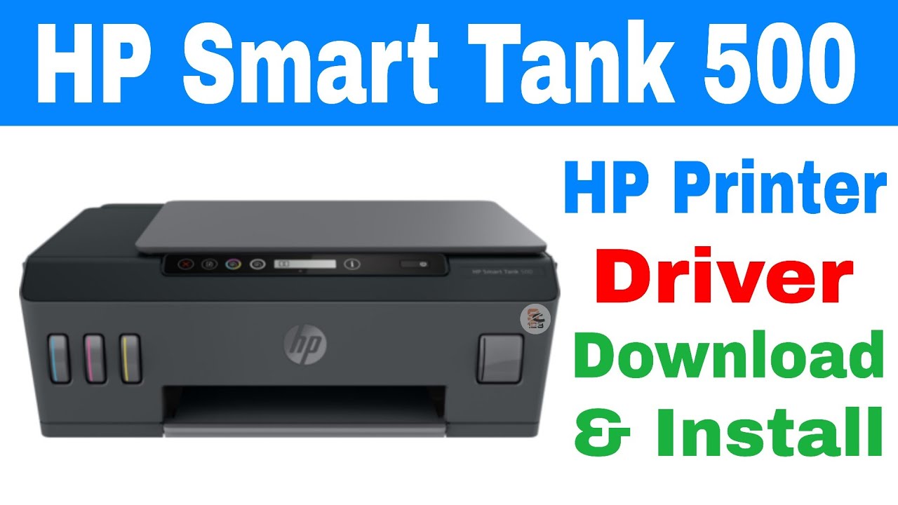 HP Smart Tank 500 Printer Driver Download & Install | All In One Series | #hpsmarttank500