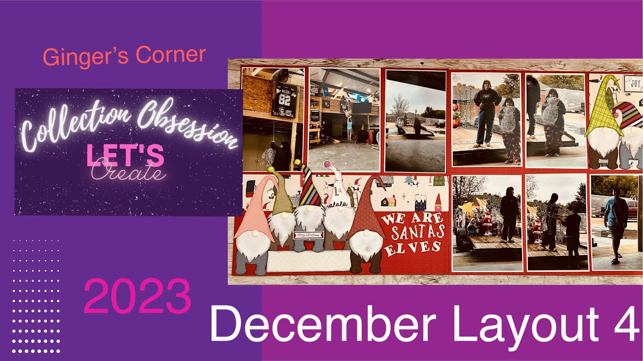 Collections Obsession | Layout 4 | Kiwi Lane Kit Club | SCRAPBOOKING LAYOUT