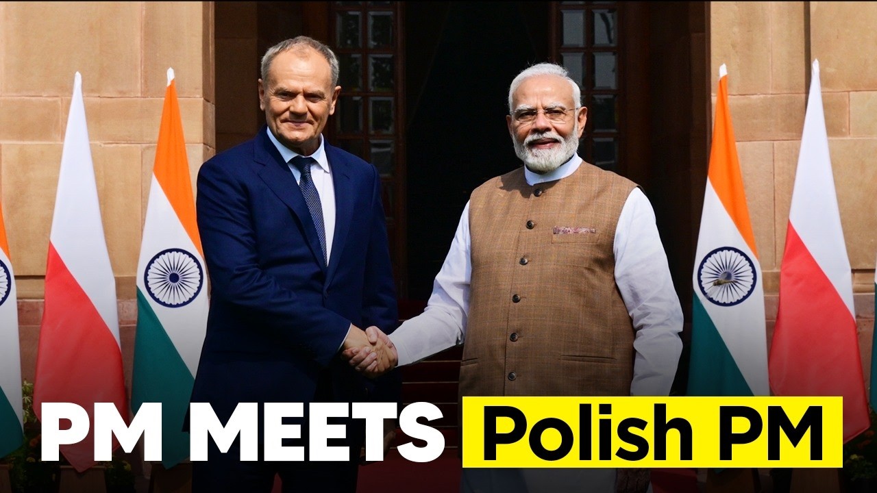 LIVE: PM Modi meets Donald Tusk, Prime Minister of Poland at Hyderabad House in New Delhi