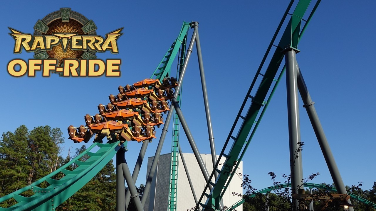 Rapterra Off-Ride Footage (60FPS), Kings Dominion Launched B&M Wing Coaster | Non-Copyright