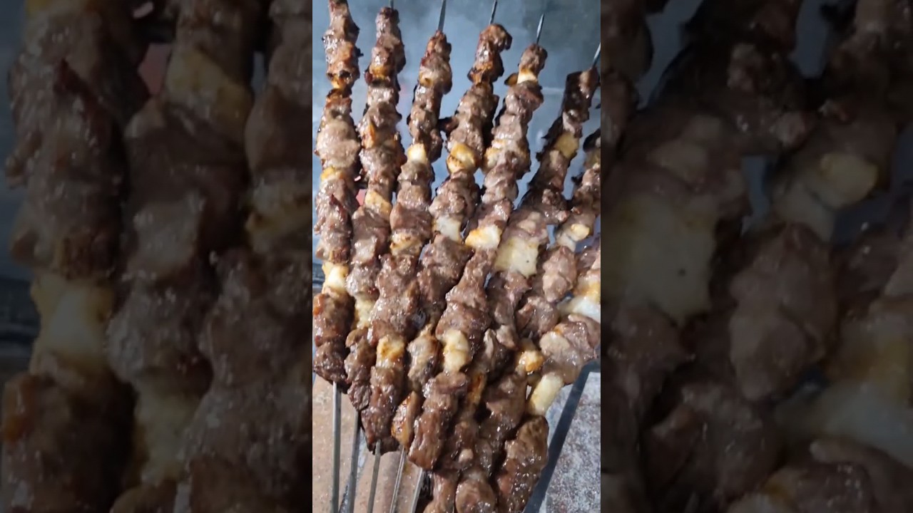 Lamb roast with tail fat