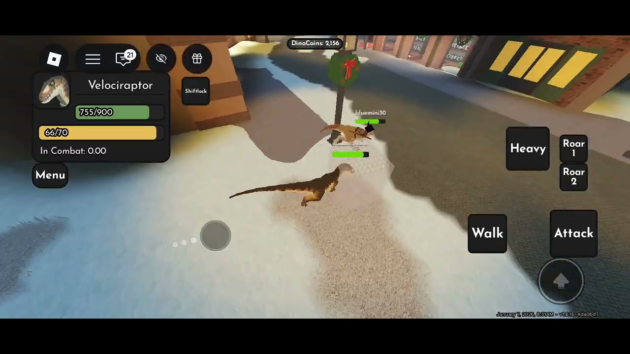 Playing Jurassic blocky!!!