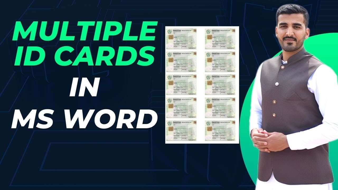 ID card creation in MS Word | Create Multiple ID Cards | @Infobairy