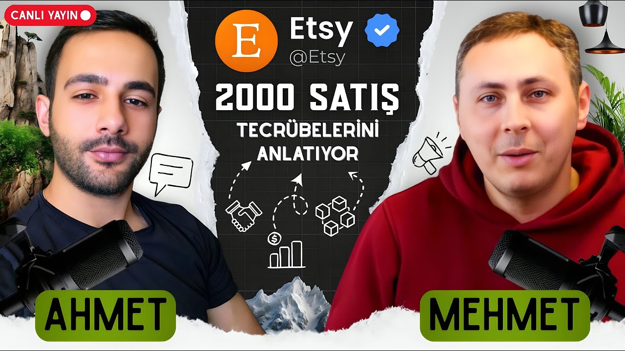 Etsy'de 2000 satışı geçen Ahmet Taşlıbeyaz hikayesini ve tecrübelerini anlatıyor